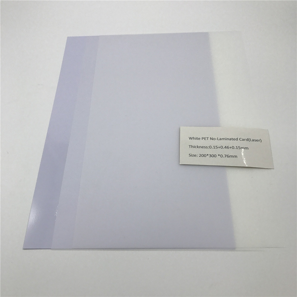White PET No-Laminated Card(Laser)