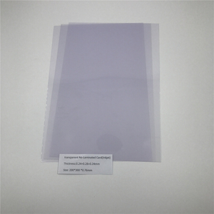 Transparent PVC No-Laminated Card(Inkjet)